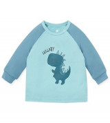 Bỏ buôn áo bé trai dài tay raglan Lullaby NH108B (xanh trơn)