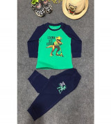 Bỏ buôn bộ quần áo Thu Đông bé trai in hình khủng long