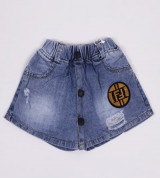 Bán buôn quần váy Jean bé gái đính cúc (1-5T)