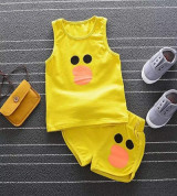 Bán buôn bộ quần áo sát nách trẻ em in hình Emotions (1-5T)