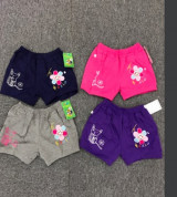 Bỏ buôn quần đùi bé gái thêu hoa (1-3T)