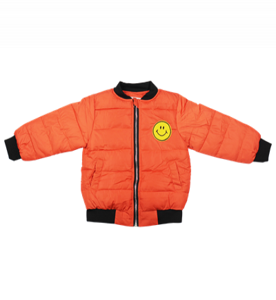 Bỏ sỉ áo khoác phao in hình mặt cười (1-5T)