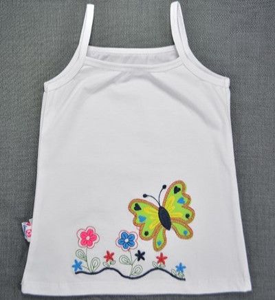 Bỏ buôn áo hai dây bé gái lovemom (màu trắng)