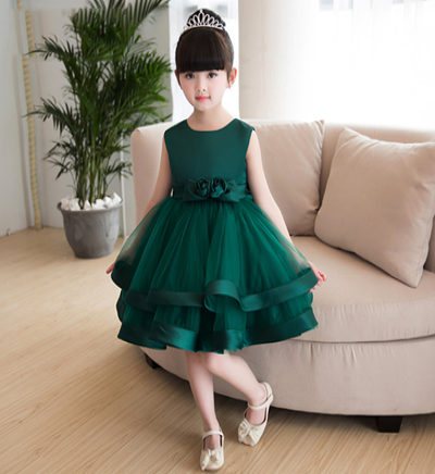 Bỏ buôn váy đầm công chúa viền phi (1-6T)