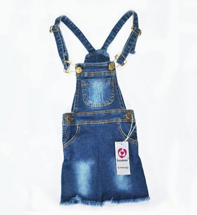 Bán buôn yếm jean Lovemom cho bé gái