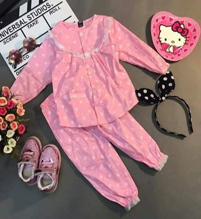 Bán sỉ bộ Pijama tiểu thư phối ren (1-5T)