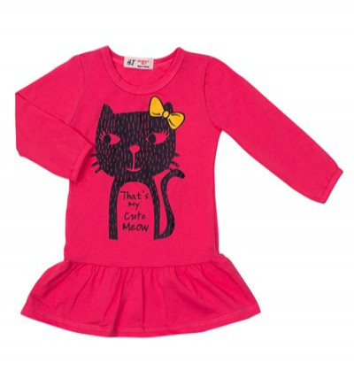 Bỏ buôn váy đuôi cá in hình mèo (1-5T)