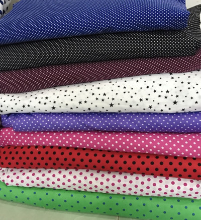 Thanh lý set 5m vải chấm bi