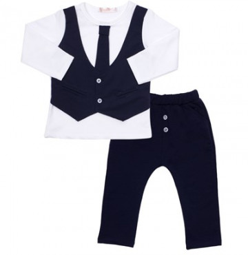 Bỏ buôn bộ vest cà vạt bé trai SB8081-4