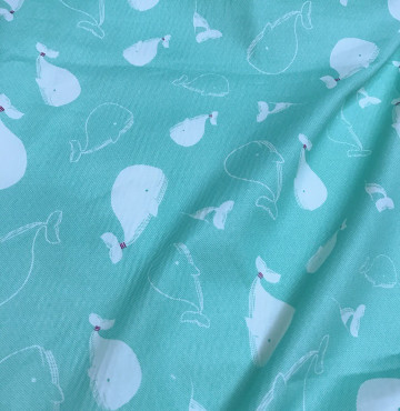 Thanh lý Vải thô mặt lụa cá thu xanh