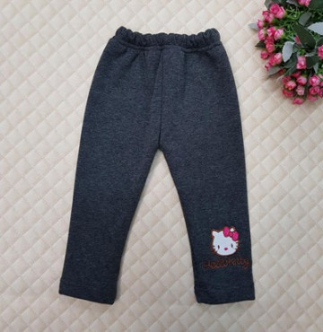 Bán sỉ quần nỉ lót lông in hình Kitty C1283 (1-7T)