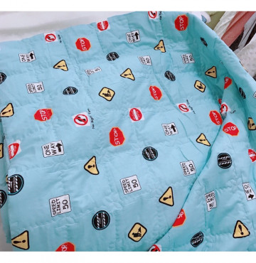 Vải trần bông tồn kho 3 lớp may ga gối sẵn hàng