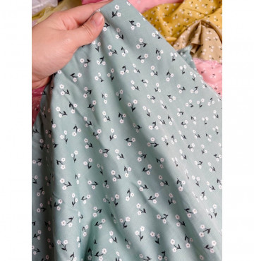 Vải đũi tồn kho mềm mịn mát hai bông hoa