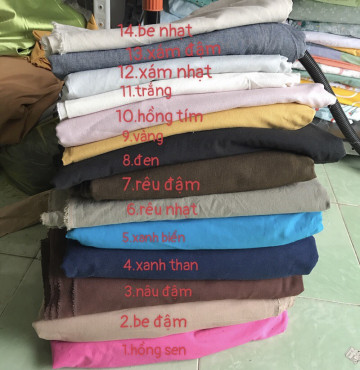 Vải linen tồn kho Hàn