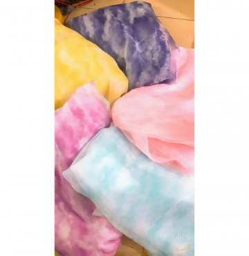 Thanh lý vải voan kính loang hot hit