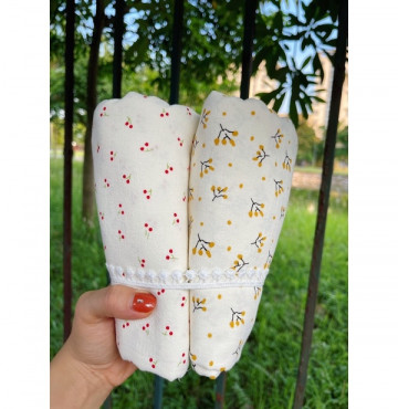 vải thô đũi cara tồn kho mềm mát may váy áo và đồ handmade