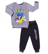 Bỏ sỉ bộ nỉ da cá bé trai in hình Pokemon (1-7T)