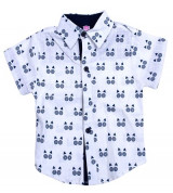 Bán buôn áo sơ mi họa tiết mắt tròn bé trai (1-5T)