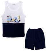 Bán buôn bộ quần áo ba lỗ Leefang LF5829 bé trai (2-3T)