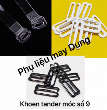Khoen tander dây áo móc số 9 tồn kho : bán lẻ