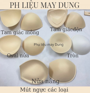 Mút độn ngực  tồn kho tròn, tam giác, oval đủ loại: 1 cặp