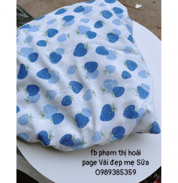 vải đũi tồn kho quả dâu tây đậm nhạt siêu mềm mịn