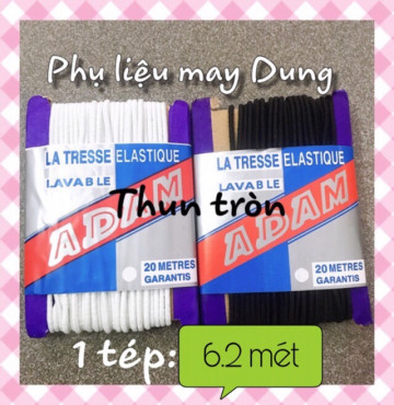 Thanh lý Thun tròn Adam 1 cuộn 6 mét