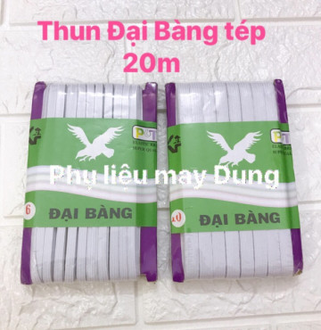 Cuộn thun tồn kho 5mm, 1F( 1cm) 20 mét
