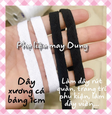 Dây xương cá tồn kho làm viền, dây rút, làm dây đai