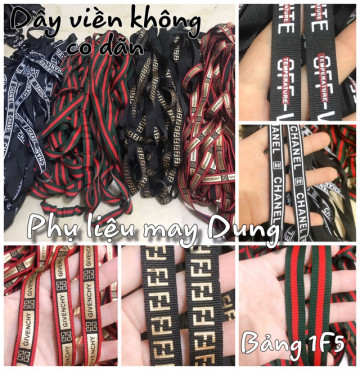Thanh lý Dây viền không chất thun bảng 1F5: giá bán 3 mét