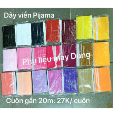Thanh lý Dây viền pijama cuộn gần 20 mét: bảng màu 1