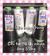 Chỉ tơ vắt sổ tồn kho lõi nhựa ống 500gr chỉ 150