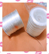 Thanh lý Dây tơ gân lụa xỏ chuỗi, vòng tay: màu trắng