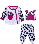 Bán sỉ bộ quần áo bò sữa Thái hồng X6-39