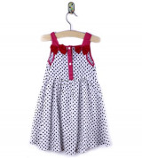 Bỏ sỉ váy thô hai dây nơ cho bé gái