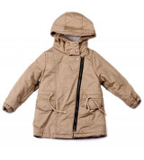 Bán buôn áo khoác kaki lót lông eo rút dây