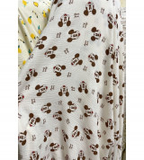 vải xô muslin tồn kho 2 lớp siêu mềm hình chuột micky