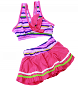 Bỏ sỉ bộ đồ bơi bé gái 2 mảnh kẻ ngang