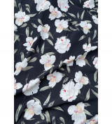 Thanh lý vải lụa hàng châu co dãn hoa huệ tây may váy áo