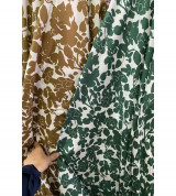 Thanh lý vải thô kiện 100% cotton mềm mát hoa hồng xanh lá