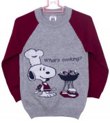 Bỏ sỉ áo len bé trai họa tiết cún màu ghi đỏ Carter’s VNK01023