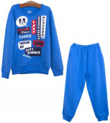 Bán buôn bộ quần áo trẻ em in hình logo nhiều chữ Anakids (2-8) TE01035