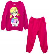 Bỏ buôn bộ quần áo thu đông in hình bé gái Anakids