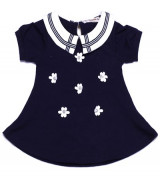 Bỏ sỉ váy cổ bẻ vạt xòe cho bé gái 152-B0100