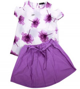 Bỏ buôn set áo váy hở vai cho bé gái