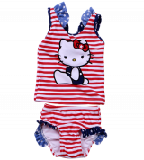 Bỏ sỉ bộ bơi hai mảnh hello kitty kẻ sọc ngang