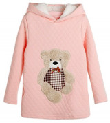 Bỏ buôn áo dài hình gấu xinh xắn cho bé