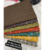 vải thô cào tồn kho bông mềm mịn mẫu tuyển chọn tông vintage may váy,áo mùa thu đông