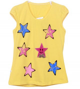 Bỏ sỉ áo cộc bé gái in sao (0 – 5 tuổi)