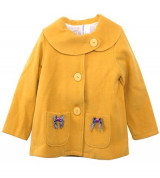 Bỏ sỉ áo khoác dạ nơ hai túi cổ lệch cho bé gái - ABB01058